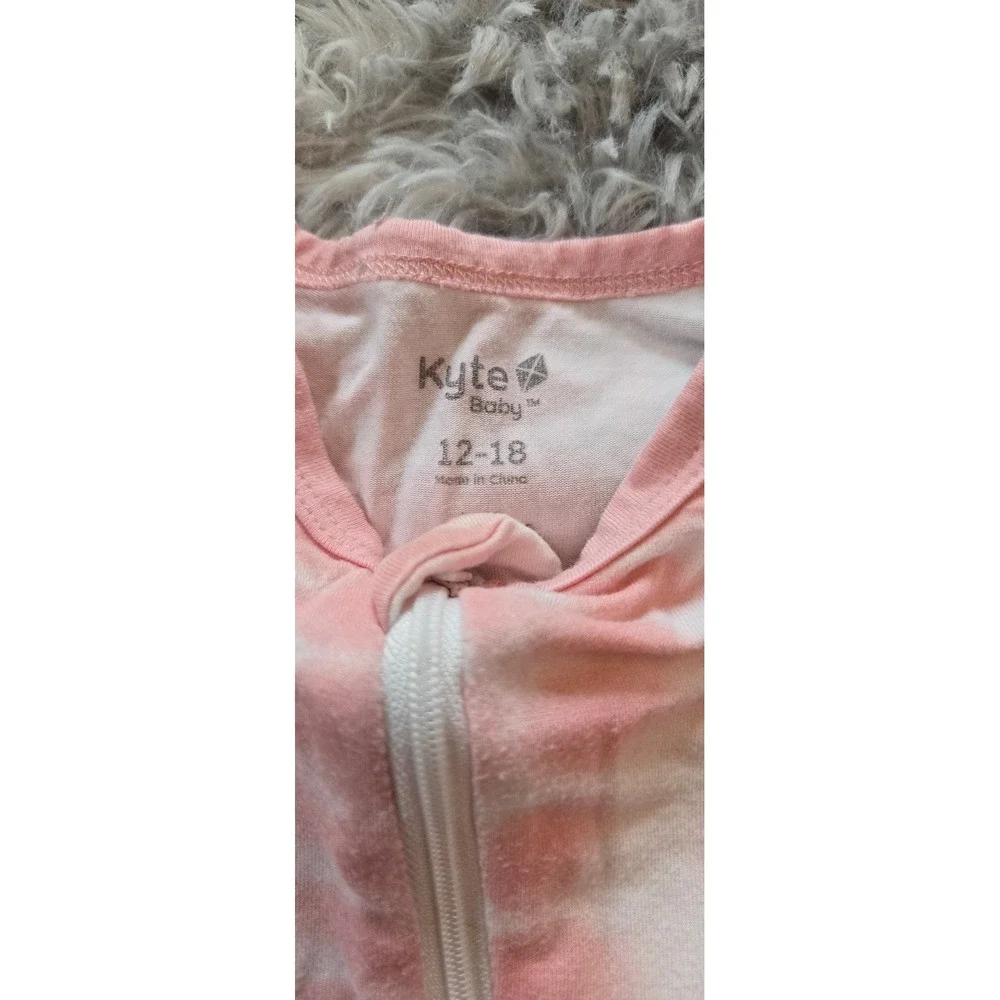 Kyte Baby‎ Pink Tie Dye Bamboo Rayon Zippered Footie Sleeper 12-18 Months